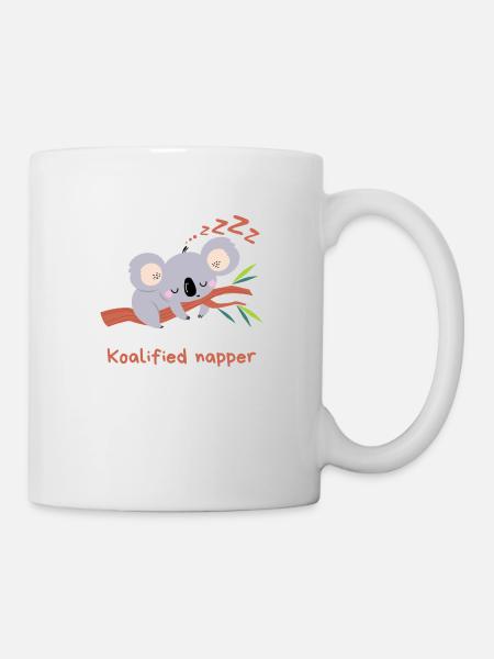 Koalified napper - Mug - white