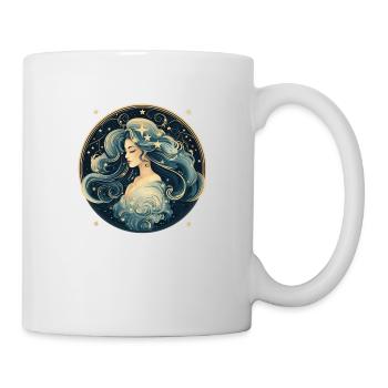 Femme décorée avec de beaux motifs - Mug blanc - blanc - Droite