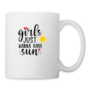 Les filles veulent juste avoir le soleil - Mug blanc - blanc - Droite