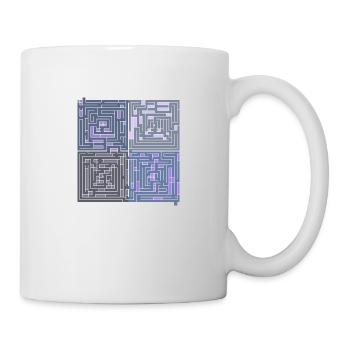 Maze 2 (transparenter Hintergrund) - Tasse - Weiß - Rechts