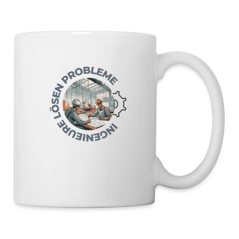 Ingenieure lösen Probleme - Tasse - Weiß - Rechts