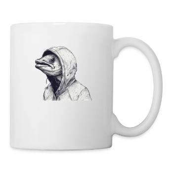 Piranha-Head Fisherman Hybrid - Tasse - Weiß - Rechts
