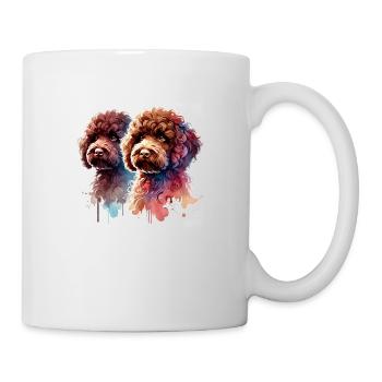 Lagotto Romagnolo watercolor - Tasse - Weiß - Rechts