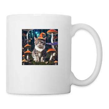 Magics shroom cat - Mug - white - Right