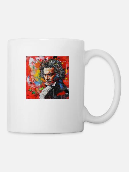 Beethoven No.4 - Tasse - Weiß