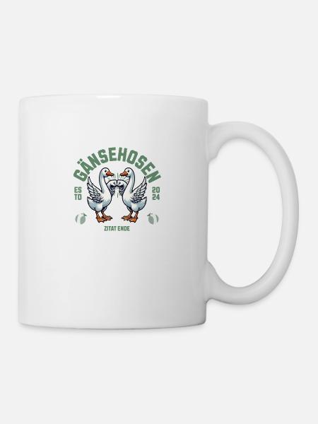 Gänsehosen - Tasse - Weiß