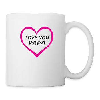 Ich liebe dich, Papa - Tasse - Weiß - Rechts