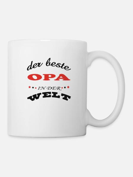DER BESTE OPA PAPY IN DER WELT - Tasse - Weiß