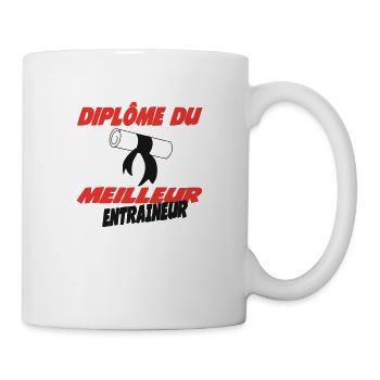 Diplome du meilleur ENTRAINEUR - Mug blanc - blanc - Droite