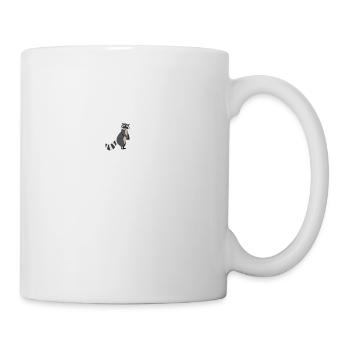 battement de cœur raton laveur - Mug blanc - blanc - Droite