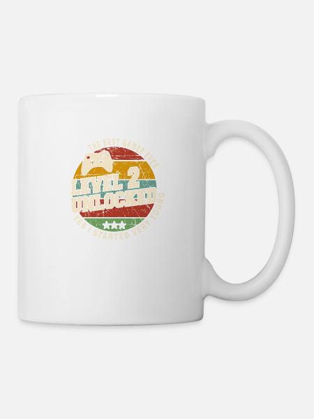 Original 2022 2nd Anniversary Retro Gift - Mug - white