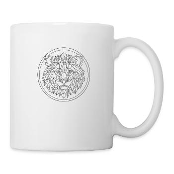 Löwe - Tasse - Weiß - Rechts