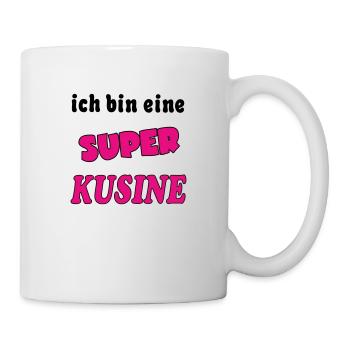 Ich bin eine Super KUSINE COUSIN - Tasse - Weiß - Rechts