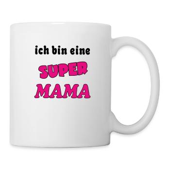 Ich bin eine Super MAMA - Mug - white - Right