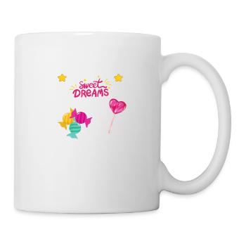 süße Träume - Tasse - Weiß - Rechts