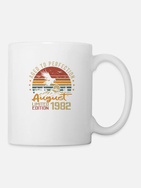 Jahrgang August 1982 Geburtstagsgeschenk August 1982 - Tasse - Weiß