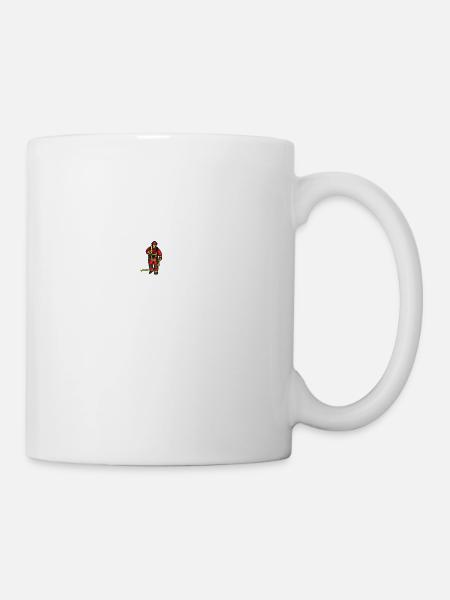 Herzschlag eines Feuerwehrmanns - Tasse - Weiß
