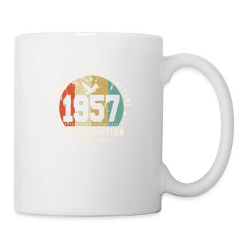 Original Geboren 1957 Authentisches Geschenk 1957 Bursdag - Tasse - Weiß - Rechts
