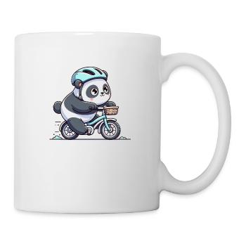 Cute Cyclist Panda - Tasse - Weiß - Rechts
