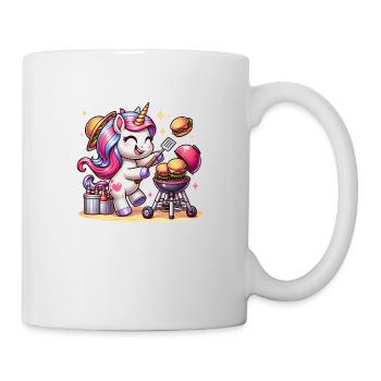 Cute BBQ Unicorn - Mug - white - Right