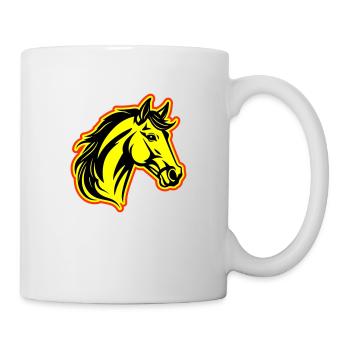 Tête de cheval - Mug blanc - blanc - Droite