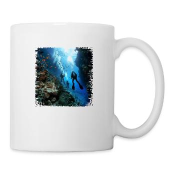 Diving is a way of life - Mug - white - Right
