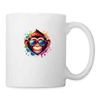Cool Monkey - Funky Monkey - Mug - white - Right