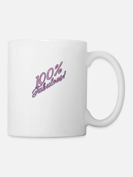 100% fabulous - Mug - white