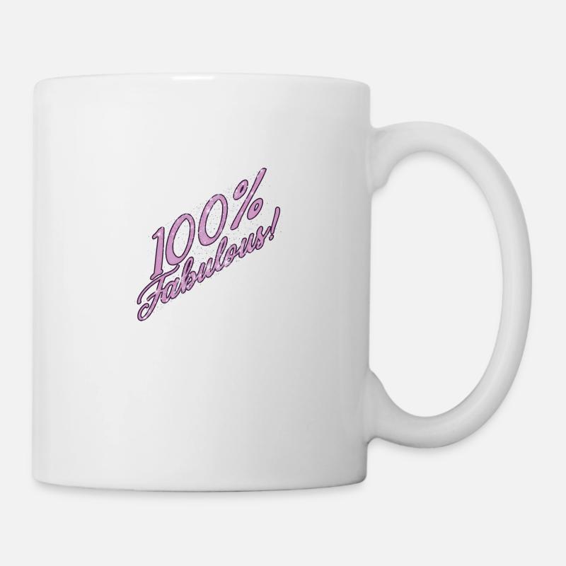 100% fabelhaft - Tasse - Weiß