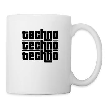 Techno Techno Techno - Mug blanc - blanc - Droite