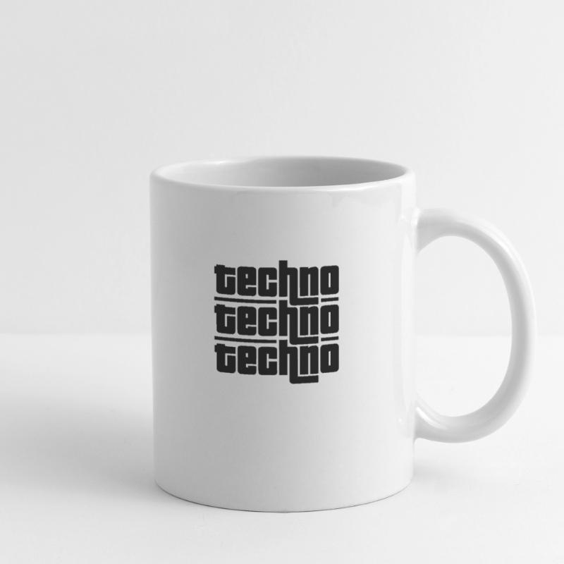 Techno Techno Techno Mug blanc