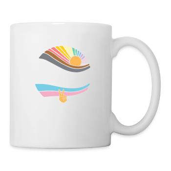 Groovy LGBT Rights Pride - Vintage Gay Lesbienne - Mug blanc - blanc - Droite