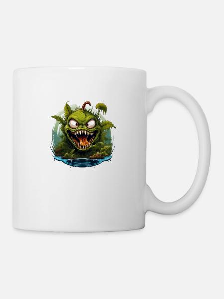 Plante carnivore sauvage en colère - Mug blanc - blanc