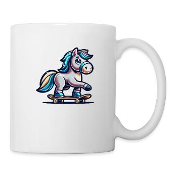 Cute Skater Horse - Tasse - Weiß - Rechts