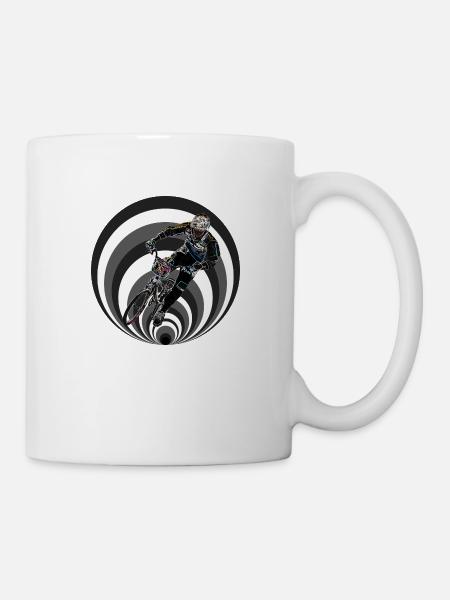 BMX Rennen - Tasse - Weiß