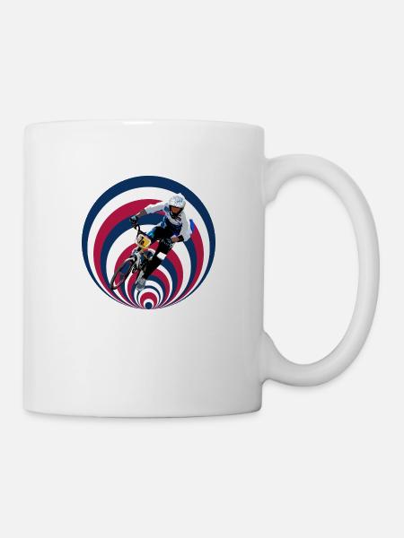 BMX Rennen - Tasse - Weiß
