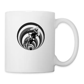 BMX Rennen Rennen - Tasse - Weiß - Rechts