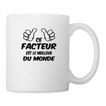 MEILLEUR FACTEUR - Mug blanc - blanc - Droite