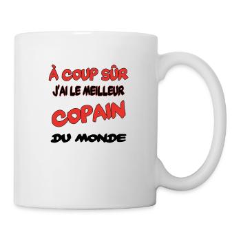 Bester Kumpel der Welt - Tasse - Weiß - Rechts