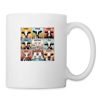 COWS AND DOGS G - Mug blanc - blanc - Droite