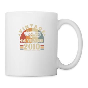 Vintage 2010 Born In 2010 14 Years Anniversary - Mug - white - Right
