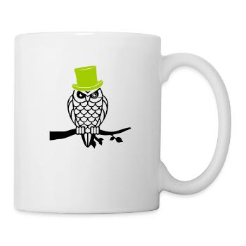 owl sir - Tasse - Weiß - Rechts