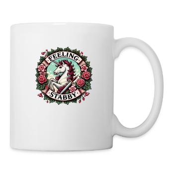 Se sentir Licorne poignardée - Mug blanc - blanc - Droite
