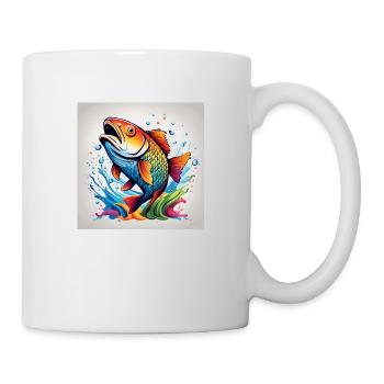 Trout Fish Colored - Mug - white - Right
