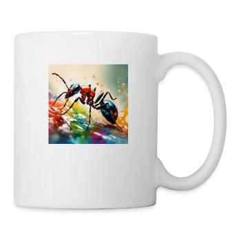 Couleur fourmi - Mug blanc - blanc - Droite