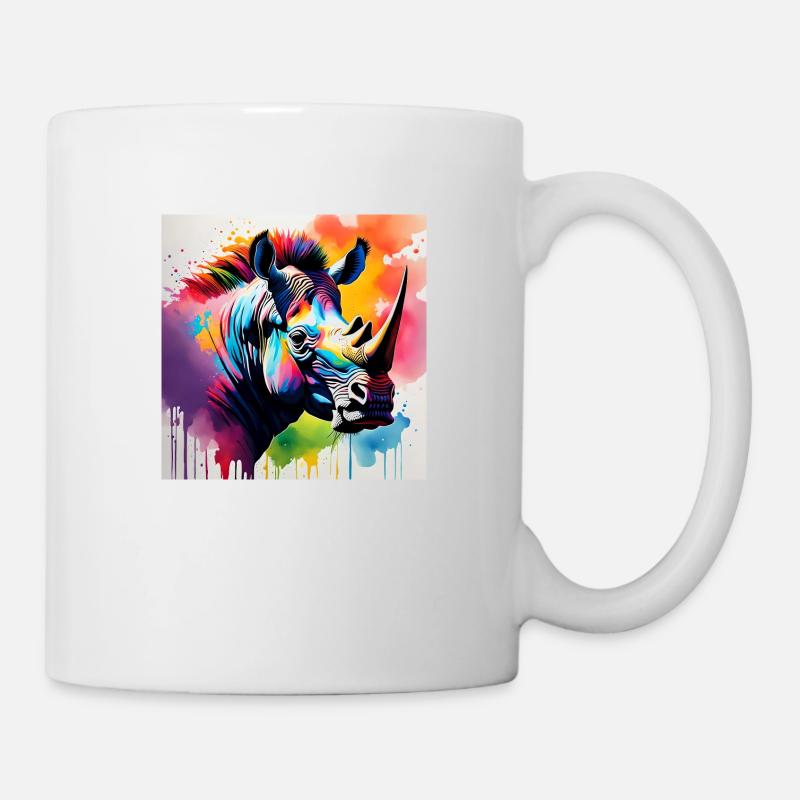 Rhinocéros - Mug blanc - blanc