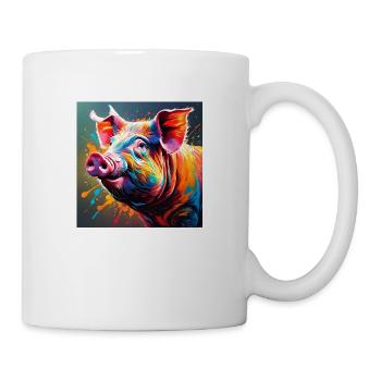 Pig - Tasse - Weiß - Rechts