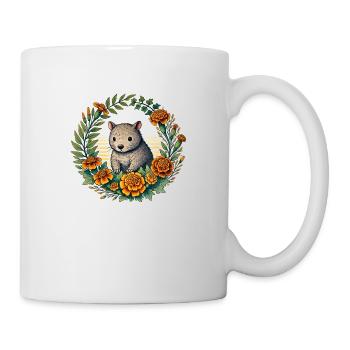 Wombat souci - Mug blanc - blanc - Droite