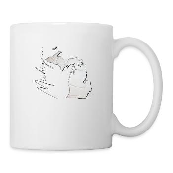 Michigan (United States) | real volleyball | Map Sct - Mug - white - Right