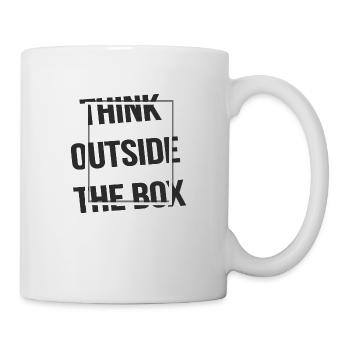 think outside the box - Tasse - Weiß - Rechts
